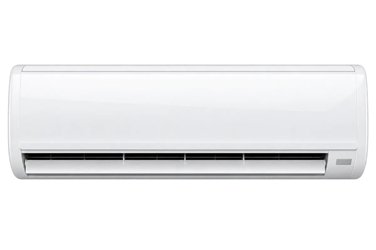White wall-mounted split AC unit
