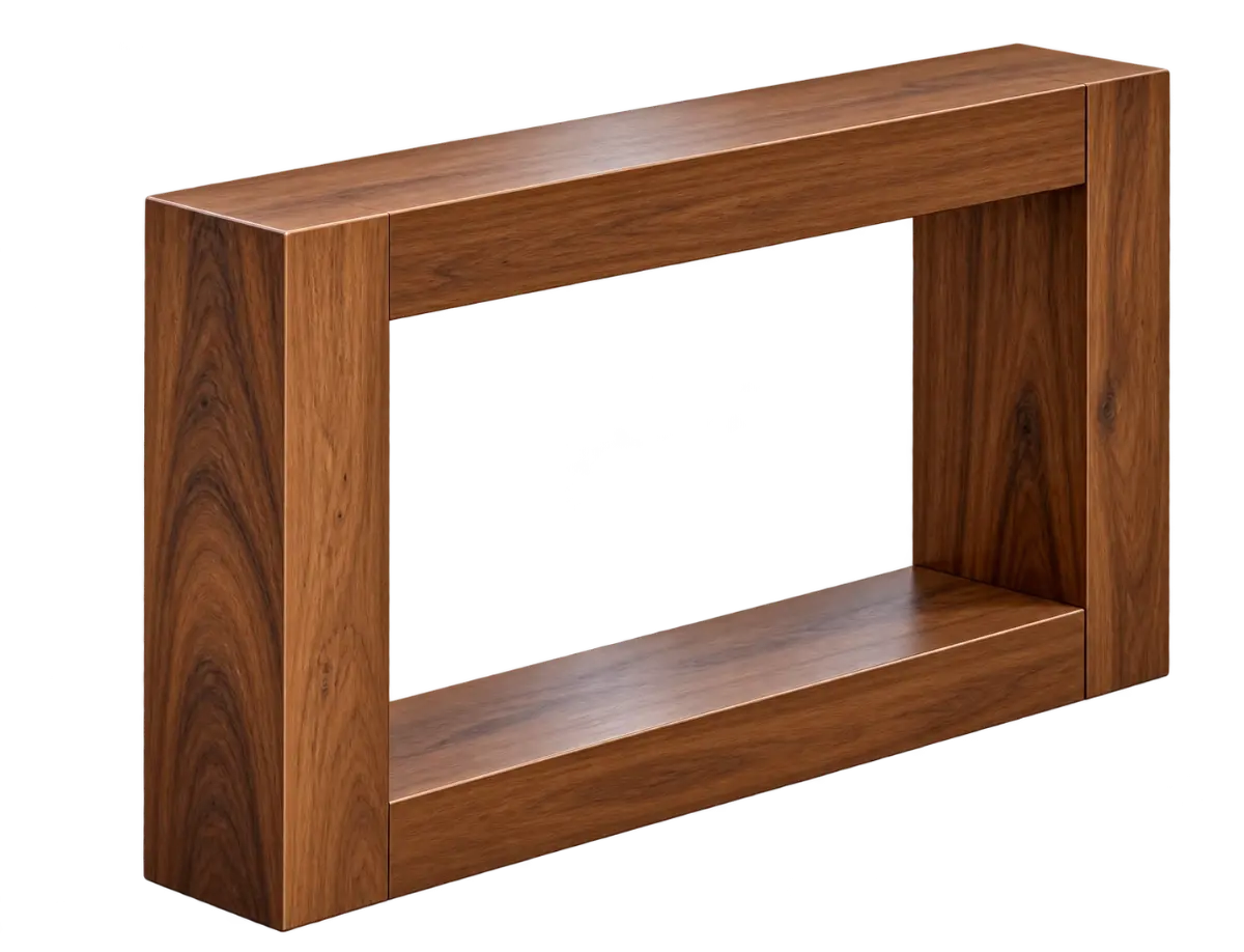 Solid wood table leg, left side